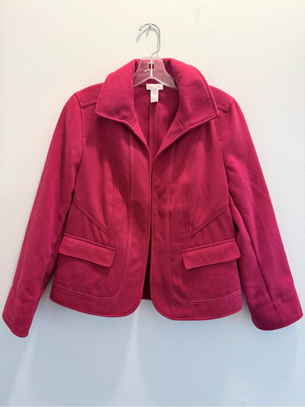 Chico’s Heavy Fleece Collared Jacket